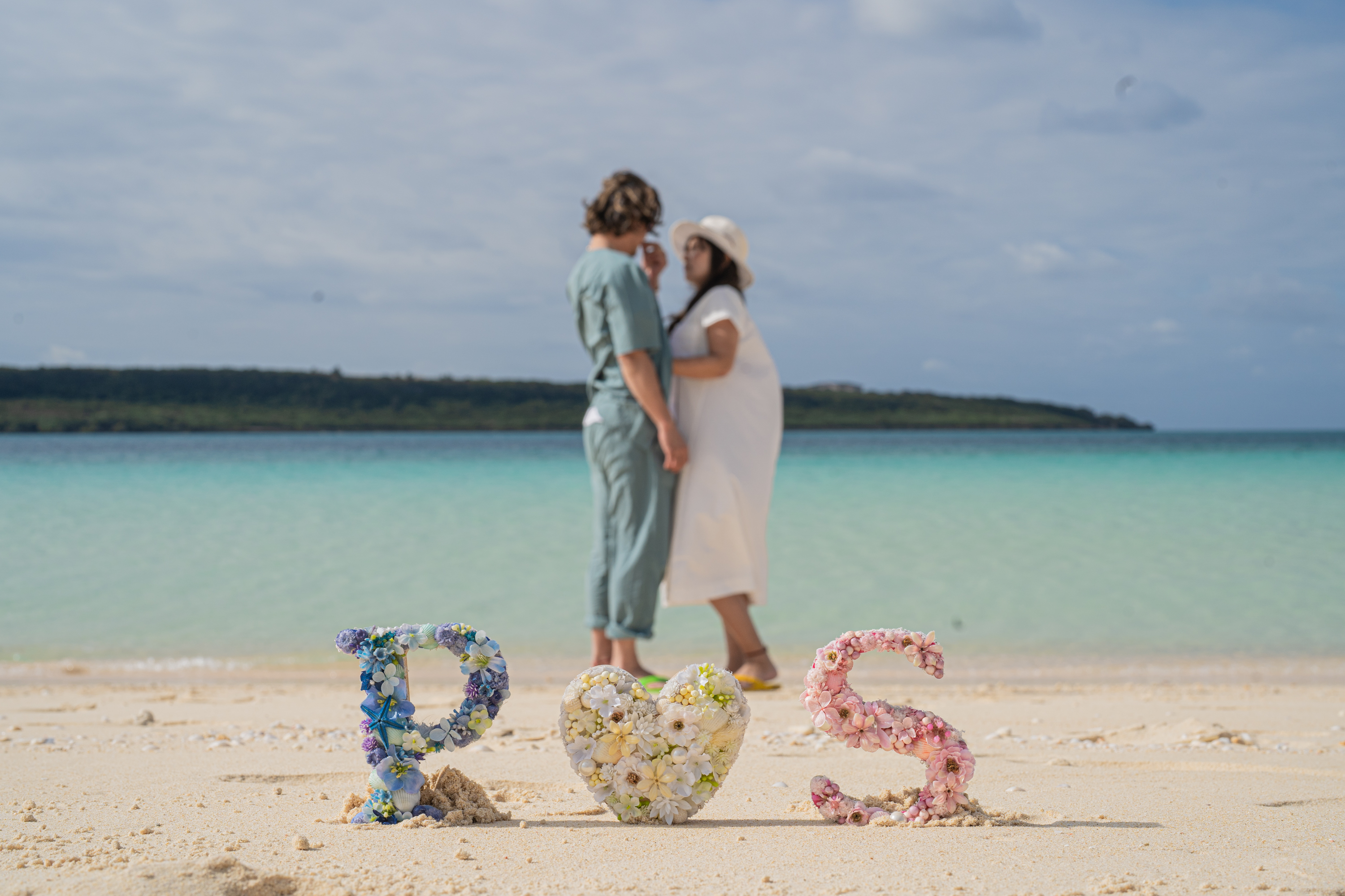 宮古島のビーチで撮影した前撮りフォト